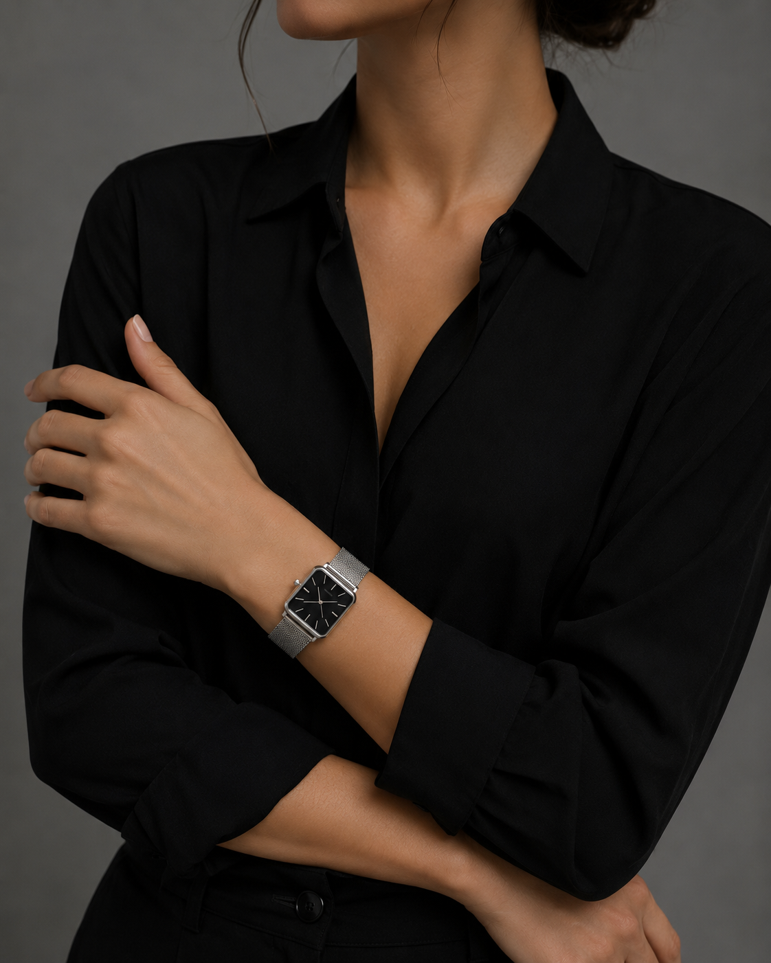 Reloj cuadrado a la moda