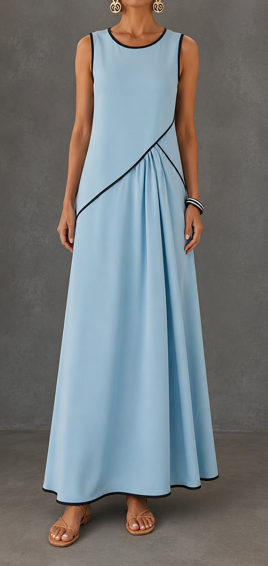 Vestido de verano a rayas