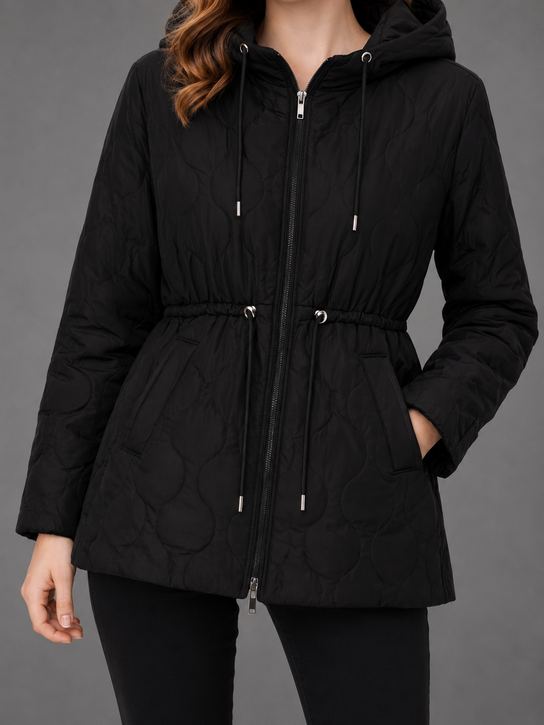 Chaqueta Acolchada con Capucha