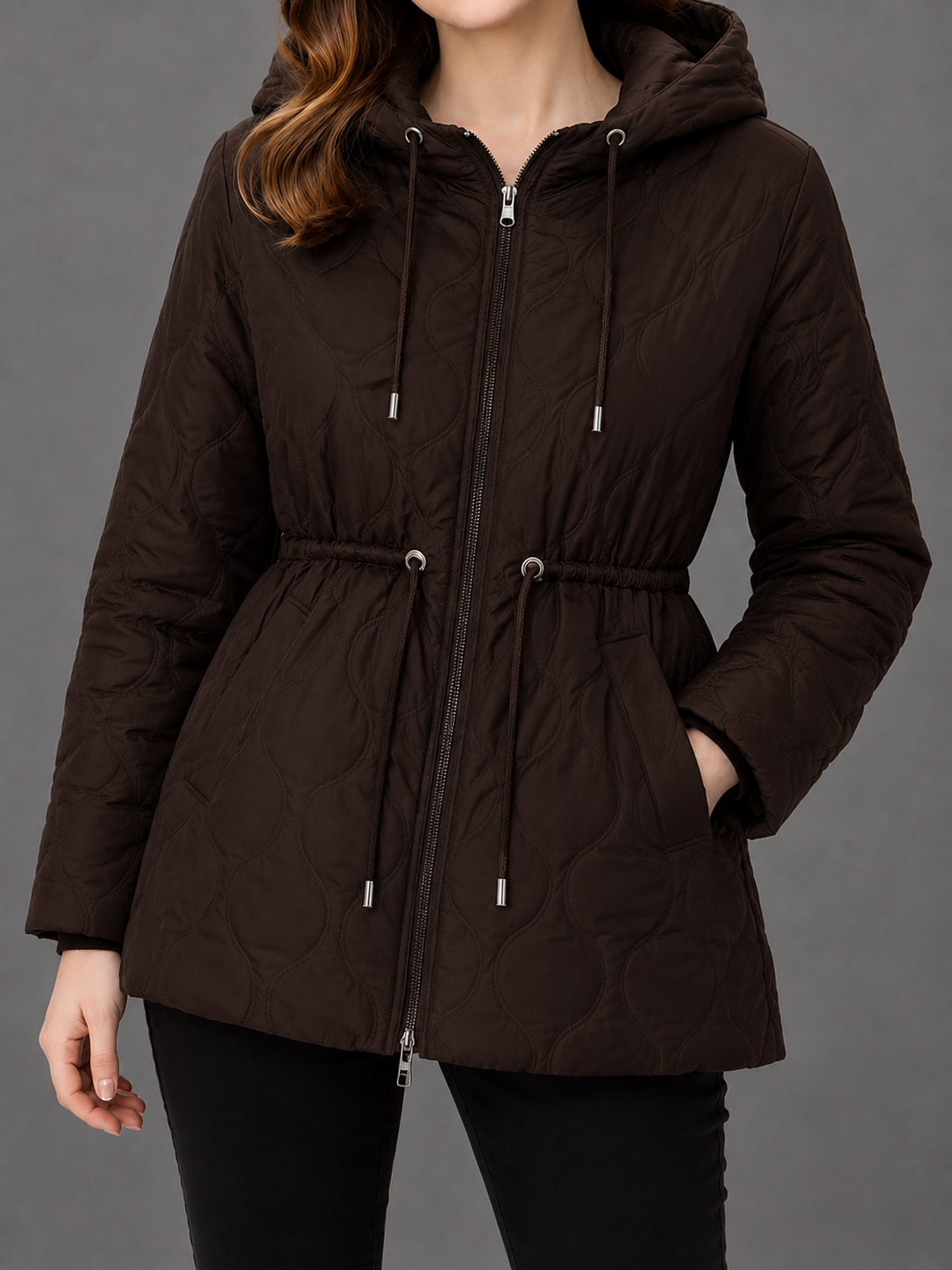 Chaqueta Acolchada con Capucha
