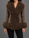 Abrigo Shearling Topo