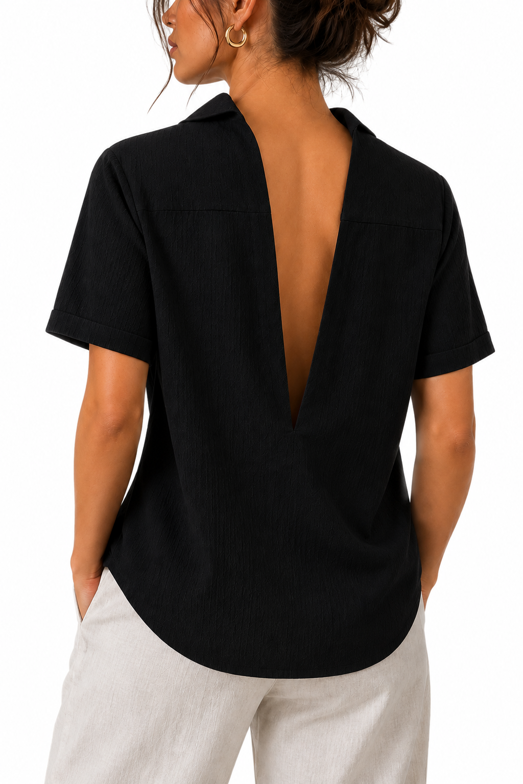 Camisa espalda descubierta