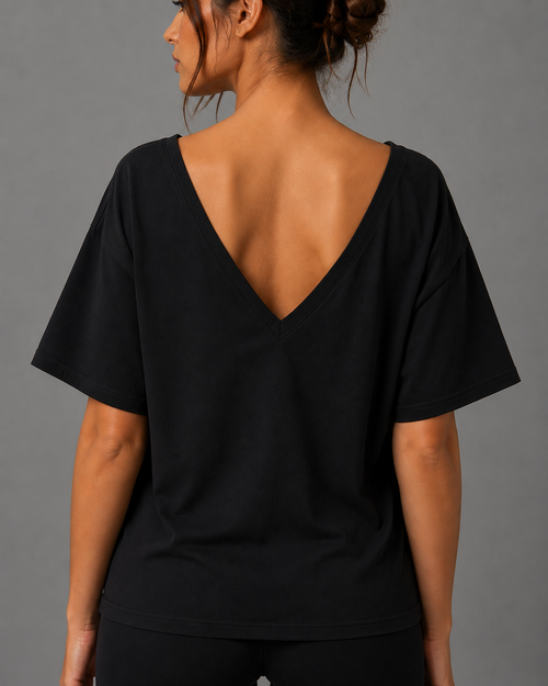 Camiseta oversize descubierta