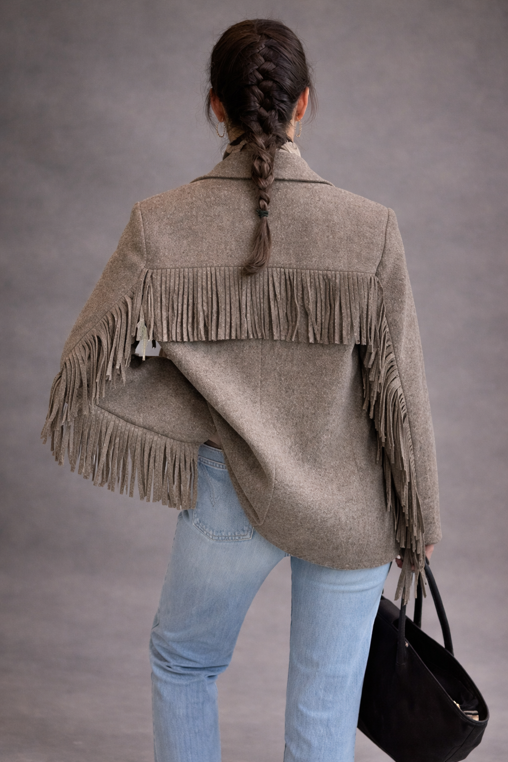 Chaqueta Boho con Flecos