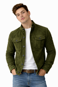 Chaqueta Hombre Efecto Ante