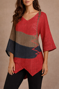 Blusa Mujer Oversize con Diseño Moderno
