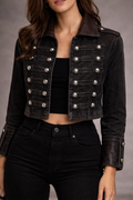 Chaquetas vaqueras con cuello levantado