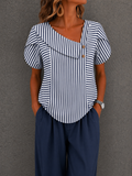 Blusa informal a rayas