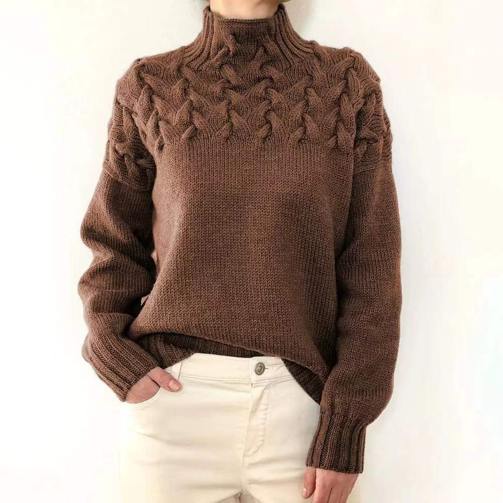 Suéter informal de cuello alto