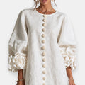 Vestido floral con relieve