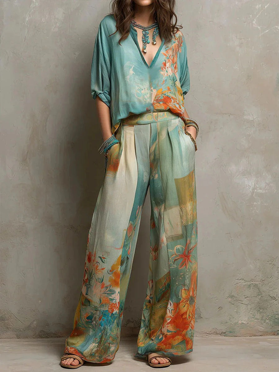 Conjunto con estampado floral