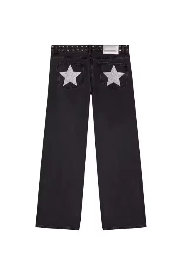 Y2K - Pantalones vaqueros Vintage
